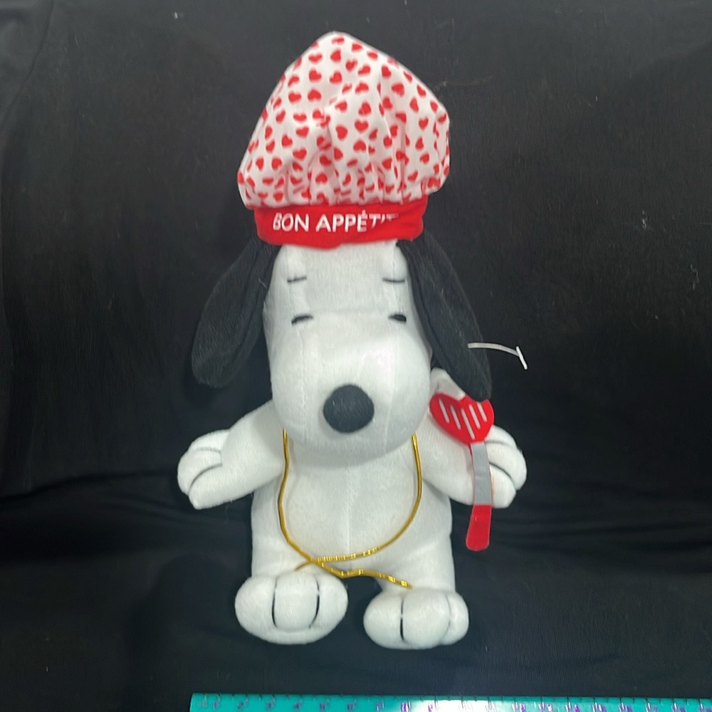 Red and White Snoopy Theme stuffed animal